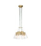 Elstead Lighting Lampa wisząca Brinley - 6 źródeł światła - Szczotkowany mosiądz KL-BRINLEY6-BB Elstead Lighting Lampa wisząca Brinley - 6 źródeł światła - Szczotkowany mosiądz KL-BRINLEY6-BB