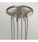 Elstead Lighting Lampa wisząca Brinley - 6 źródeł światła - Szczotkowany nikiel KL-BRINLEY6-NI Elstead Lighting Lampa wisząca Brinley - 6 źródeł światła - Szczotkowany nikiel KL-BRINLEY6-NI