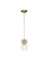 Elstead Lighting Mała lampa wisząca Brinley - 1 źródło światła - Szczotkowany mosiądz KL-BRINLEY-MP-BB Elstead Lighting Mała lampa wisząca Brinley - 1 źródło światła - Szczotkowany mosiądz KL-BRINLEY-MP-BB