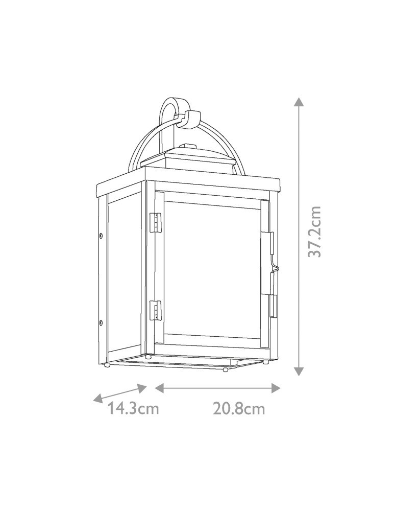 Elstead Lighting Średnia latarnia naścienna Carlson - 2 źródła świata IP44 KL-CARLSON-M-RZ Elstead Lighting Średnia latarnia naścienna Carlson - 2 źródła świata IP44 KL-CARLSON-M-RZ