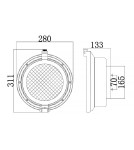 Kinkiety zewnętrzne - Elstead Lighting Latarnia naścienna Clearpoint - 1 źródło światła IP44 KL-CLEARPOINT - product 2