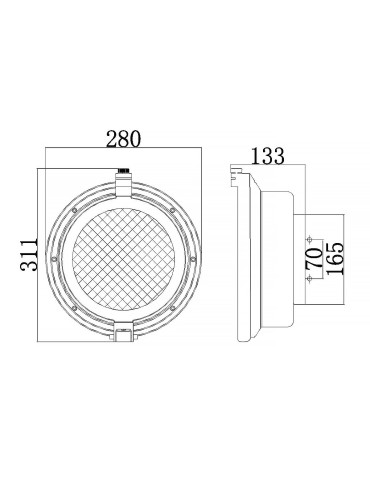 Elstead Lighting Latarnia naścienna Clearpoint - 1 źródło światła IP44 KL-CLEARPOINT - produkt 2