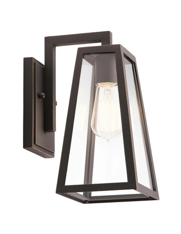 Elstead Lighting Mała latarnia naścienna Delison - 1 źródło światła IP44 KL-DELISON-S-RZ