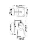 Elstead Lighting Mała latarnia naścienna Delison - 1 źródło światła IP44 KL-DELISON-S-RZ Elstead Lighting Mała latarnia naścienna Delison - 1 źródło światła IP44 KL-DELISON-S-RZ