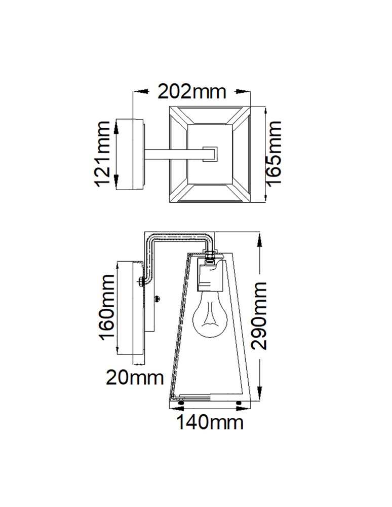 Elstead Lighting Mała latarnia naścienna Delison - 1 źródło światła IP44 KL-DELISON-S-RZ Elstead Lighting Mała latarnia naścienna Delison - 1 źródło światła IP44 KL-DELISON-S-RZ
