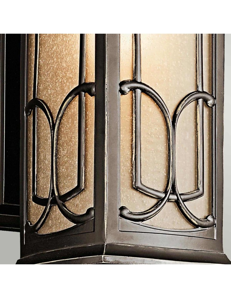 Kinkiety zewnętrzne - Elstead Lighting Średnia latarnia naścienna Franceasi - 1 źródło światła IP44 KL-FRANCEASI-M - product kolory-swiatla.pl 4