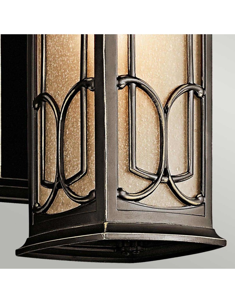 Kinkiety zewnętrzne - Elstead Lighting Mała latarnia naścienna Franceasi - 1 źródło światła IP44 KL-FRANCEASI-S - product kolory-swiatla.pl 4