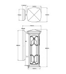 Kinkiety zewnętrzne - Elstead Lighting Mała latarnia naścienna Franceasi - 1 źródło światła IP44 KL-FRANCEASI-S - product 5