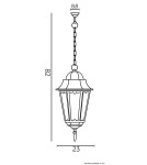 Lampy zewnętrzne wiszące - SU-MA Retro Classic II K 1018/1/D H Wisząca - produkt 6