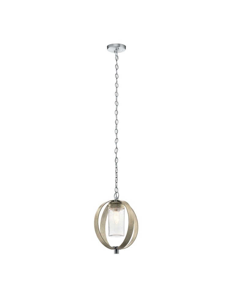 Elstead Lighting Latarnia wisząca Grand Bank - 1 źródło światła - Postarzana antyczna szarość / Szczotkowane aluminium I Elstead Lighting Latarnia wisząca Grand Bank - 1 źródło światła - Postarzana antyczna szarość / Szczotkowane aluminium I