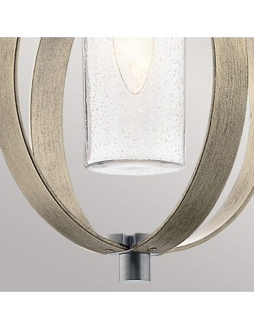 Elstead Lighting Latarnia wisząca Grand Bank - 1 źródło światła - Postarzana antyczna szarość / Szczotkowane aluminium I - product 2