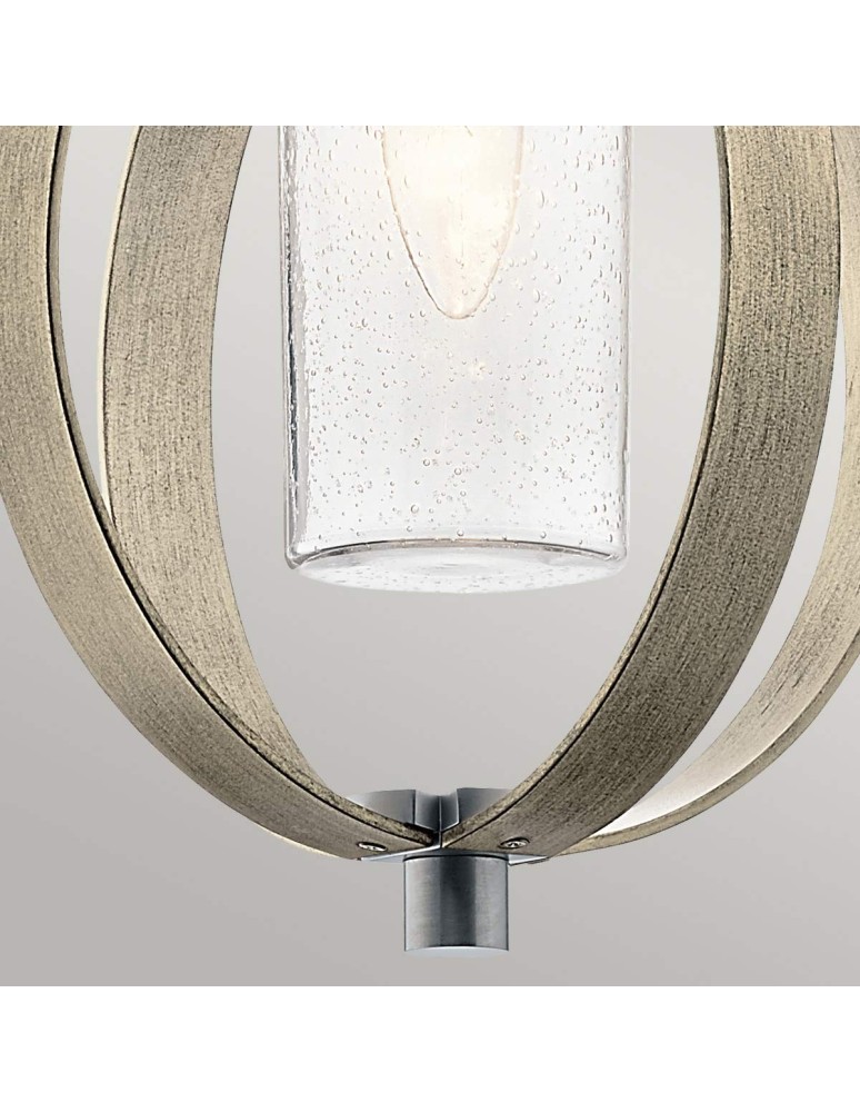 Elstead Lighting Latarnia wisząca Grand Bank - 1 źródło światła - Postarzana antyczna szarość / Szczotkowane aluminium I Elstead Lighting Latarnia wisząca Grand Bank - 1 źródło światła - Postarzana antyczna szarość / Szczotkowane aluminium I