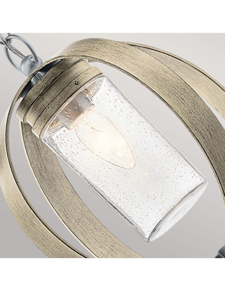 Elstead Lighting Latarnia wisząca Grand Bank - 1 źródło światła - Postarzana antyczna szarość / Szczotkowane aluminium I Elstead Lighting Latarnia wisząca Grand Bank - 1 źródło światła - Postarzana antyczna szarość / Szczotkowane aluminium I