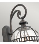Kinkiety zewnętrzne - Elstead Lighting Mała latarnia naścienna Halleron - 2 źródła światła - Szaro-brązowa IP44 KL-HALLERON-2S - product 2