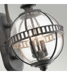 Kinkiety zewnętrzne - Elstead Lighting Mała latarnia naścienna Halleron - 2 źródła światła - Szaro-brązowa IP44 KL-HALLERON-2S - product 4