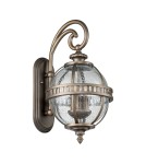 Kinkiety zewnętrzne - Elstead Lighting Mała latarnia naścienna Halleron - 2 źródła światła - Oksydowany brąz IP44 KL-HALLERON-2S-BU - product 2