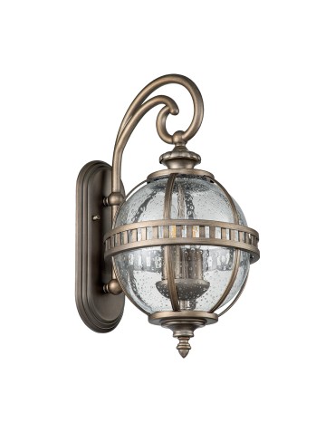 Elstead Lighting Mała latarnia naścienna Halleron - 2 źródła światła - Oksydowany brąz IP44 KL-HALLERON-2S-BU - produkt 2