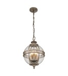 Elstead Lighting Latarnia wisząca Halleron - 3 źródła światła - Oksydowany brąz IP44 KL-HALLERON-8M-BU Elstead Lighting Latarnia wisząca Halleron - 3 źródła światła - Oksydowany brąz IP44 KL-HALLERON-8M-BU
