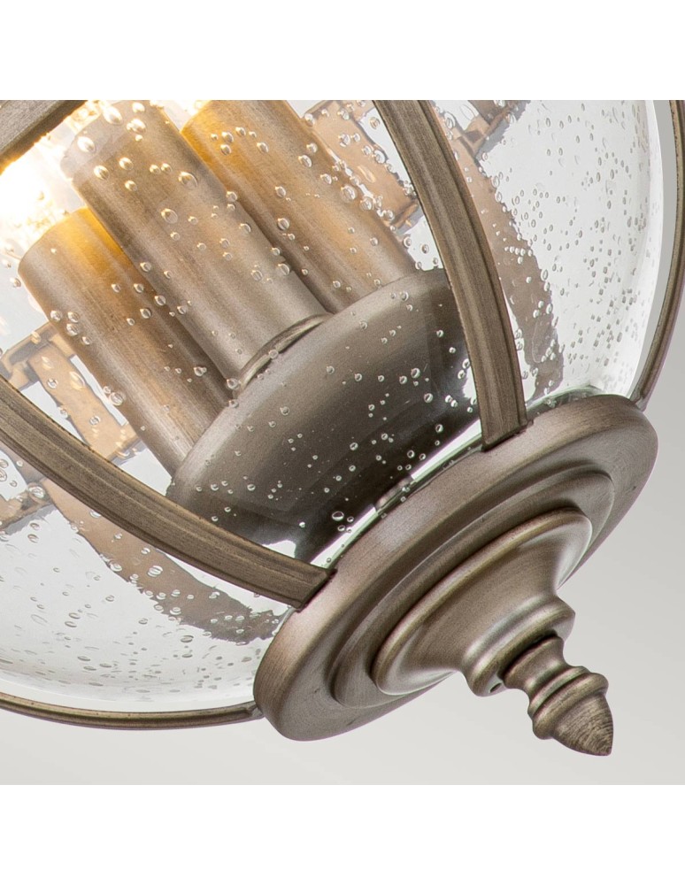 Elstead Lighting Latarnia wisząca Halleron - 3 źródła światła - Oksydowany brąz IP44 KL-HALLERON-8M-BU Elstead Lighting Latarnia wisząca Halleron - 3 źródła światła - Oksydowany brąz IP44 KL-HALLERON-8M-BU