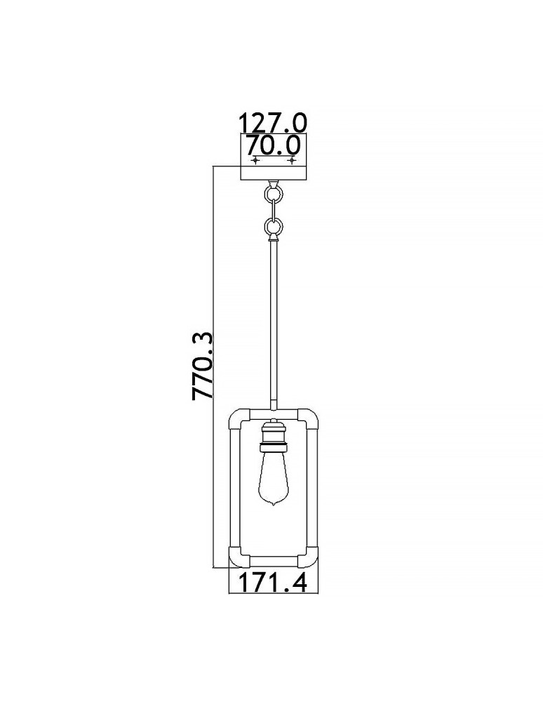 Elstead Lighting Mała lampa wisząca Imahn - 1 źródło światła KL-IMAHN-MP Elstead Lighting Mała lampa wisząca Imahn - 1 źródło światła KL-IMAHN-MP