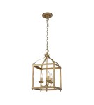 Elstead Lighting Średnia lampa wisząca Larkin - 3 źródła światła - Naturalny mosiądz KL-LARKIN-P-M-PNBR Elstead Lighting Średnia lampa wisząca Larkin - 3 źródła światła - Naturalny mosiądz KL-LARKIN-P-M-PNBR