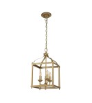 Elstead Lighting Średnia lampa wisząca Larkin - 3 źródła światła - Naturalny mosiądz KL-LARKIN-P-M-PNBR Elstead Lighting Średnia lampa wisząca Larkin - 3 źródła światła - Naturalny mosiądz KL-LARKIN-P-M-PNBR