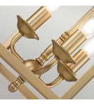Elstead Lighting Średnia lampa wisząca Larkin - 3 źródła światła - Naturalny mosiądz KL-LARKIN-P-M-PNBR Elstead Lighting Średnia lampa wisząca Larkin - 3 źródła światła - Naturalny mosiądz KL-LARKIN-P-M-PNBR