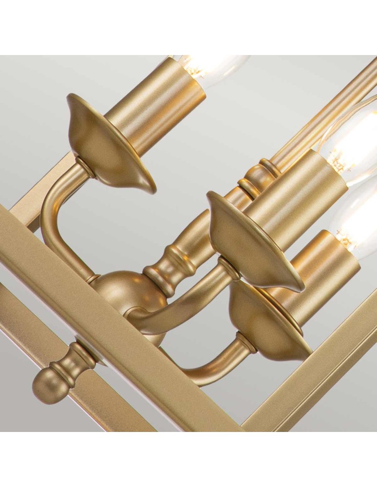 Elstead Lighting Średnia lampa wisząca Larkin - 3 źródła światła - Naturalny mosiądz KL-LARKIN-P-M-PNBR Elstead Lighting Średnia lampa wisząca Larkin - 3 źródła światła - Naturalny mosiądz KL-LARKIN-P-M-PNBR