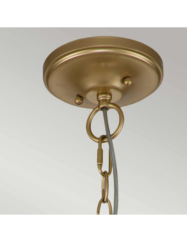 Elstead Lighting Średnia lampa wisząca Larkin - 3 źródła światła - Naturalny mosiądz KL-LARKIN-P-M-PNBR Elstead Lighting Średnia lampa wisząca Larkin - 3 źródła światła - Naturalny mosiądz KL-LARKIN-P-M-PNBR