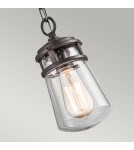 Lampy zewnętrzne wiszące - Elstead Lighting Mała latarnia wisząca Lyndon - 1 źródło światła - Brąz architektoniczny IP44 KL-LYNDON8-S-AZ - product 2