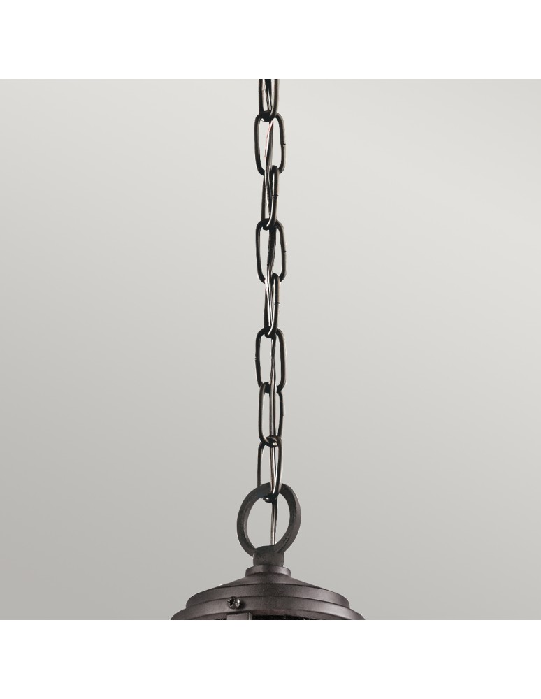 Elstead Lighting Mała latarnia wisząca Lyndon - 1 źródło światła - Brąz architektoniczny IP44 KL-LYNDON8-S-AZ