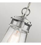 Lampy zewnętrzne wiszące - Elstead Lighting Mała latarnia wisząca Lyndon - 1 źródło światła - Szczotkowane aluminium IP44 KL-LYNDON8-S-BA - product 4