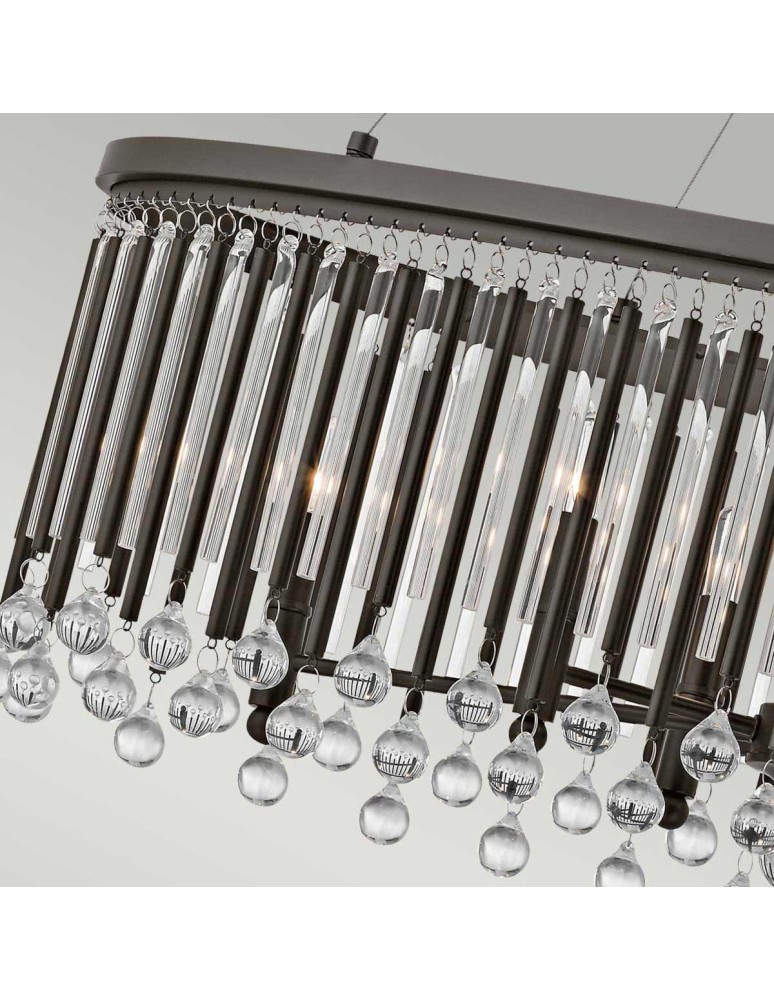 Elstead Lighting Lampa wisząca Piper - 6 źródeł światła - Kawowa KL-PIPER-ISLE Elstead Lighting Lampa wisząca Piper - 6 źródeł światła - Kawowa KL-PIPER-ISLE