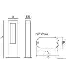 Lampy ogrodowe stojące - SU-MA EVO 50 LED 710lm 4000K Stojąca IP54 GL15402 - product 5