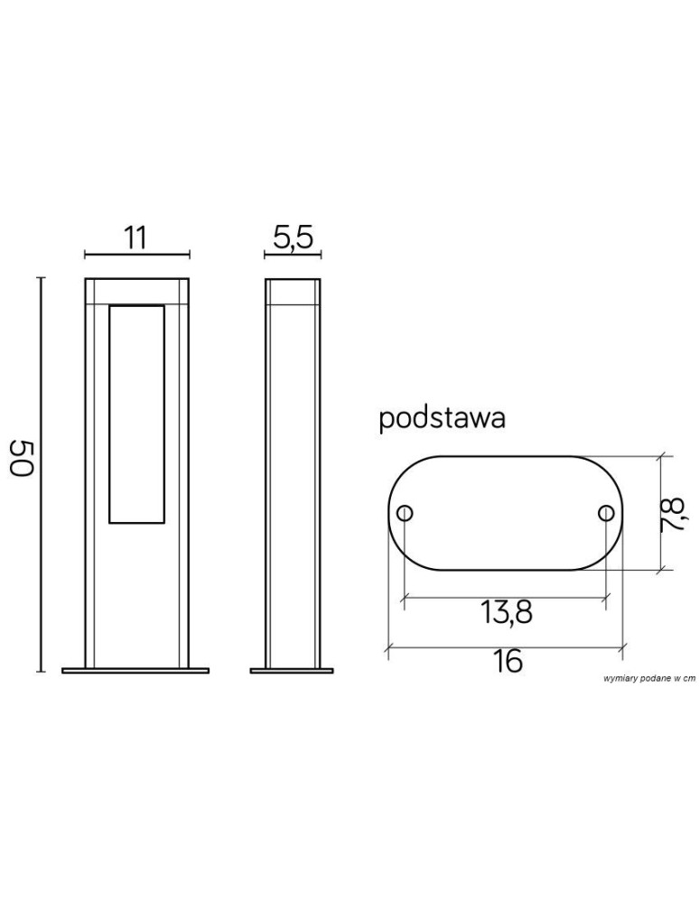 Lampy ogrodowe stojące - SU-MA EVO 50 LED 710lm 4000K Stojąca IP54 GL15402 - product kolory-swiatla.pl 5