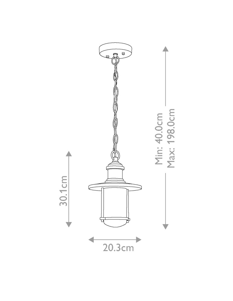Elstead Lighting Latarnia wisząca Riverwood - 1 źródło światła IP44 KL-RIVERWOOD8-M Elstead Lighting Latarnia wisząca Riverwood - 1 źródło światła IP44 KL-RIVERWOOD8-M
