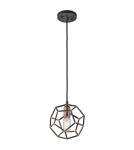 Elstead Lighting Mała lampa wisząca Rocklyn - 1 źródło światła - Surowa stal KL-ROCKLYN-MP-RS Elstead Lighting Mała lampa wisząca Rocklyn - 1 źródło światła - Surowa stal KL-ROCKLYN-MP-RS