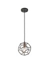 Elstead Lighting Mała lampa wisząca Rocklyn - 1 źródło światła - Surowa stal KL-ROCKLYN-MP-RS Elstead Lighting Mała lampa wisząca Rocklyn - 1 źródło światła - Surowa stal KL-ROCKLYN-MP-RS