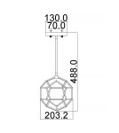 Elstead Lighting Mała lampa wisząca Rocklyn - 1 źródło światła - Surowa stal KL-ROCKLYN-MP-RS Elstead Lighting Mała lampa wisząca Rocklyn - 1 źródło światła - Surowa stal KL-ROCKLYN-MP-RS