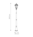 Lampy zewnętrzne latarnie - Elstead Lighting Bardzo duża latarnia stojąca Tournai - 3 źródła światła IP44 KL-TOURNAI-5XL - product 5