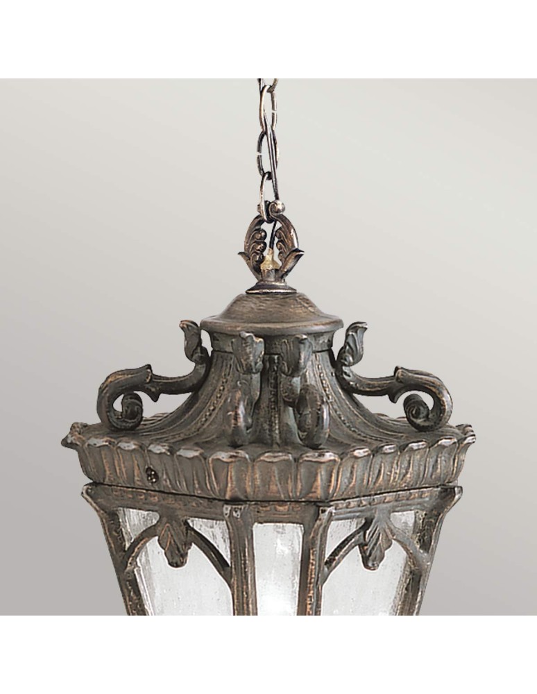 Elstead Lighting Średnia latarnia wisząca Tournai - 1 źródło światła IP44 KL-TOURNAI8-M