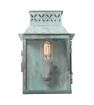 Kinkiety zewnętrzne - Elstead Lighting Latarnia naścienna Lambeth Palace - 1 źródło światła - Grynszpan IP44 LAMBETH-PALACE-V - product 1