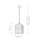Lampy wiszące - Elstead Lighting Lampa wisząca Louvre - 1 źródło światła LOUVRE-1P - product 6