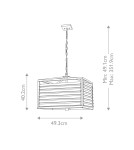 Lampy wiszące - Elstead Lighting Lampa wisząca Louvre - 6 źródeł światła LOUVRE-6P - product 6