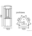 Lampy ogrodowe stojące - SU-MA FAN 30 cm GL 11201 Stojąca - produkt 3