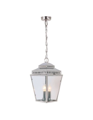 Elstead Lighting Latarnia wisząca Mansion House - 3 źródła światła - Polerowany nikiel IP44 MANSION-HOUSE8-PN