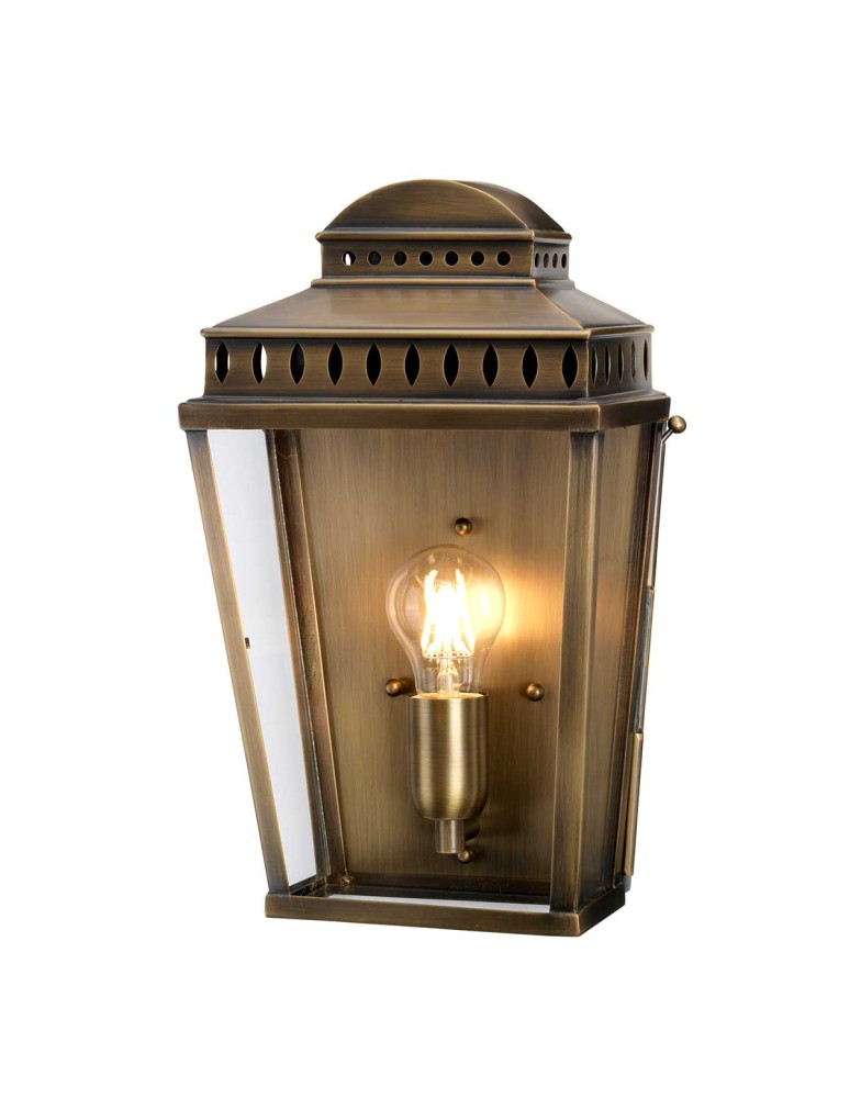 Elstead Lighting Latarnia naścienna Mansion House - 1 źródło światła - Postarzany mosiądz IP44 MANSION-HOUSE-BR Elstead Lighting Latarnia naścienna Mansion House - 1 źródło światła - Postarzany mosiądz IP44 MANSION-HOUSE-BR