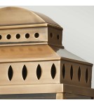 Kinkiety zewnętrzne - Elstead Lighting Duża latarnia naścienna Mansion House - 2 źródła światła - Postarzany mosiądz IP44 MANSION-HOUSE-L-BR - product 4