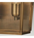 Kinkiety zewnętrzne - Elstead Lighting Duża latarnia naścienna Mansion House - 2 źródła światła - Postarzany mosiądz IP44 MANSION-HOUSE-L-BR - product 5