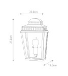 Kinkiety zewnętrzne - Elstead Lighting Latarnia naścienna Mansion House - 1 źródło światła - Grynszpan IP44 MANSION-HOUSE-V - product 5